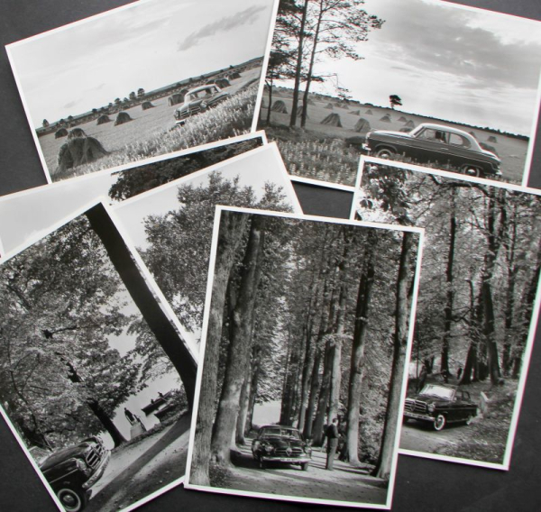 Borgward Isabella at Lueneburg Heath 1956 seven Factoryphotos (10162)